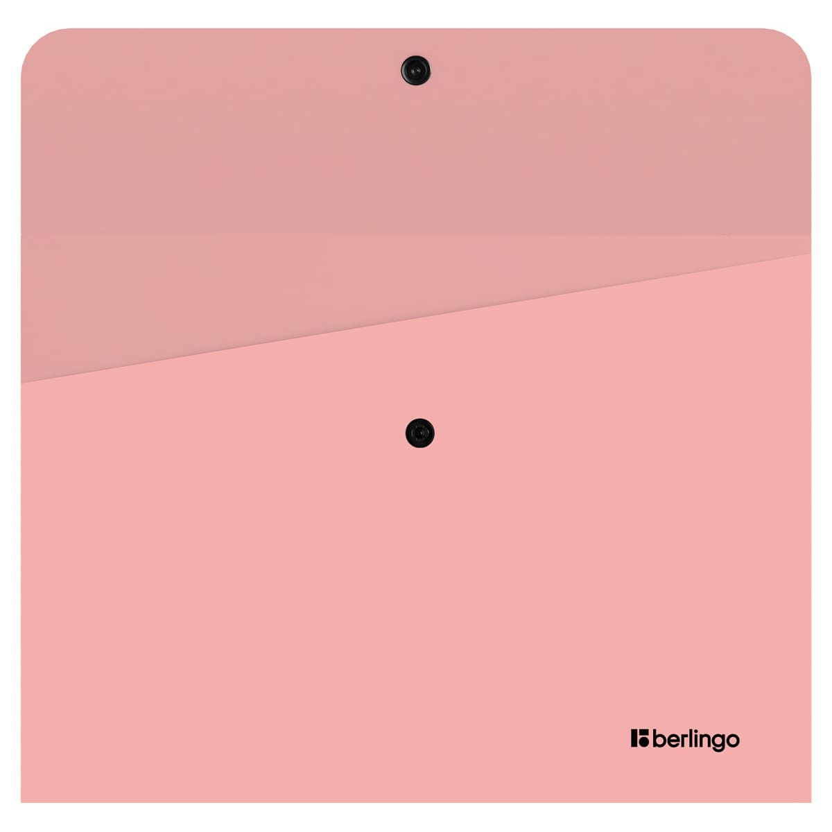 Папка-конверт на кнопке Berlingo "Instinct" А4, 330мкм, фламинго