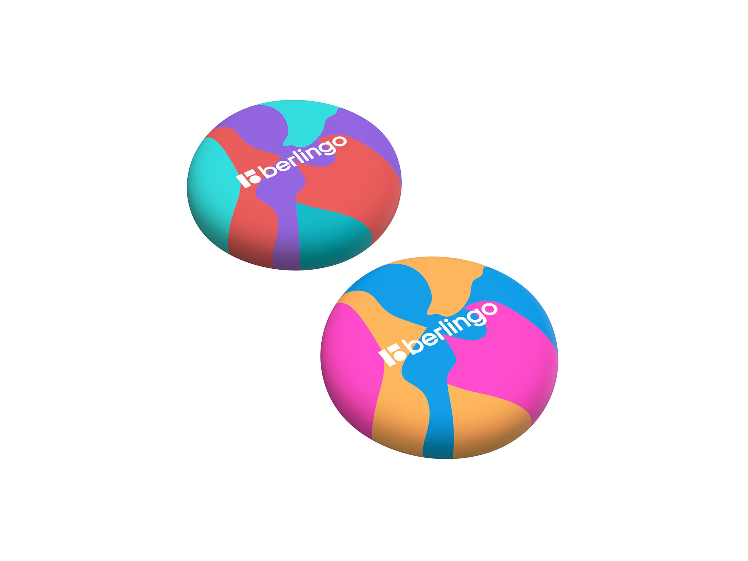 Ластик Berlingo "Neonometry", круглый, термопластичная резина, 36*36*11мм, ассорти