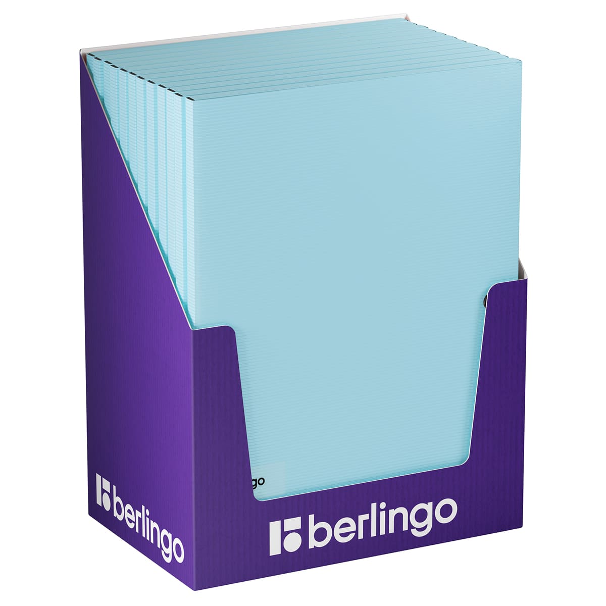 Папка на кнопке Berlingo "Instinct" А4, пластик, 600мкм, аквамарин