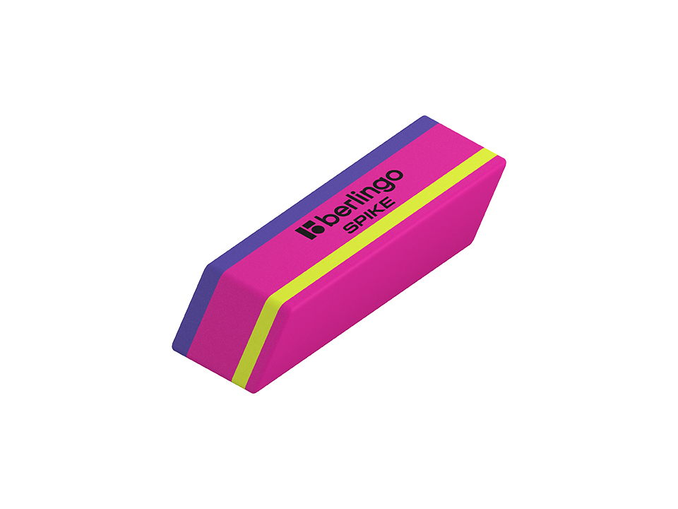 Ластик Berlingo "Spike", скошенный, термопластичная резина, 50*18*9мм