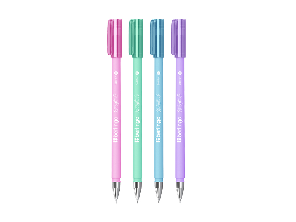Ручка шариковая Berlingo "Starlight S" синяя, 0,5мм, корпус ассорти пастель