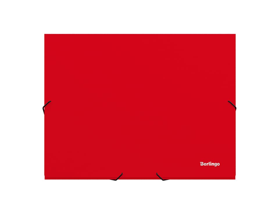 Папка-короб на резинке Berlingo А4, 30мм, 800мкм, красная