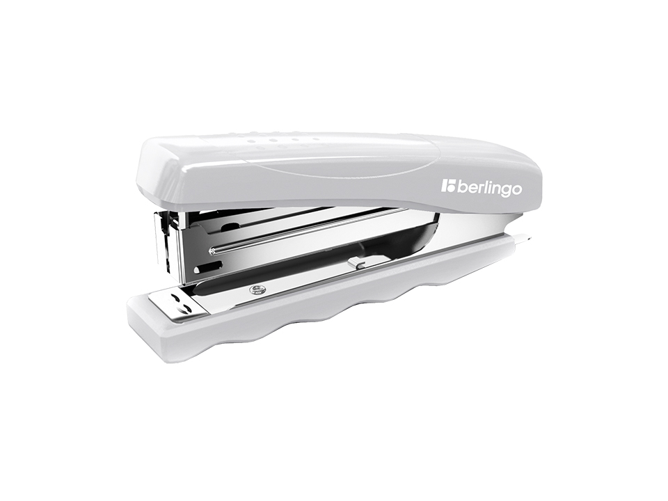 Степлер №10 Berlingo "Comfort" до 16л., пластиковый корпус, серый