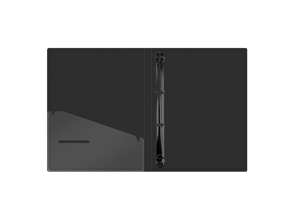 Папка на 4 кольцах Berlingo "Radiance", 24мм, 600мкм, D-кольца, с внутр. карманом, желтый/розовый градиент