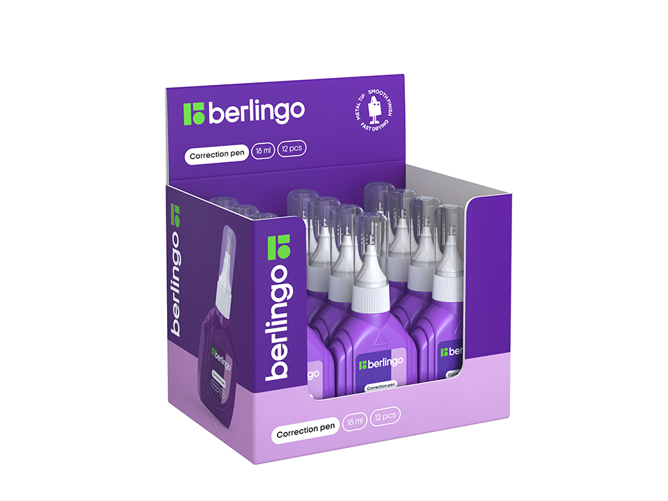 Корректирующий карандаш Berlingo, 18мл, металлический наконечник