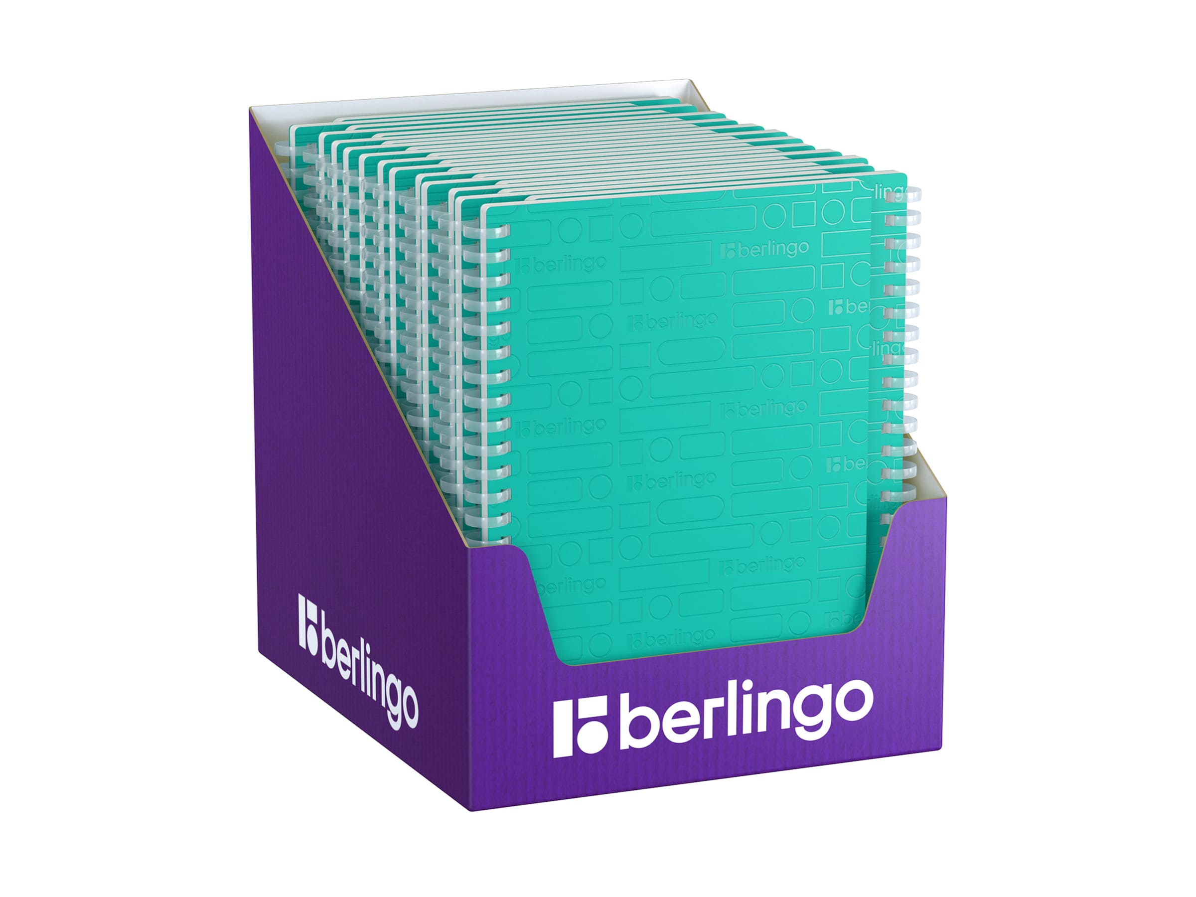 Бизнес-тетрадь A5, 80л., Berlingo "Your Way", клетка, на силиконовом гребне, 80г/м2, пластик обложка 600мкм, мятная