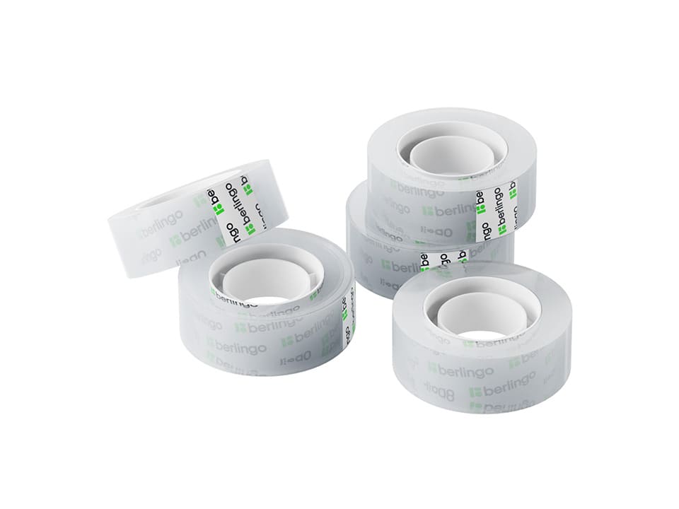 Клейкая лента 19мм*33м, Berlingo, прозрачная