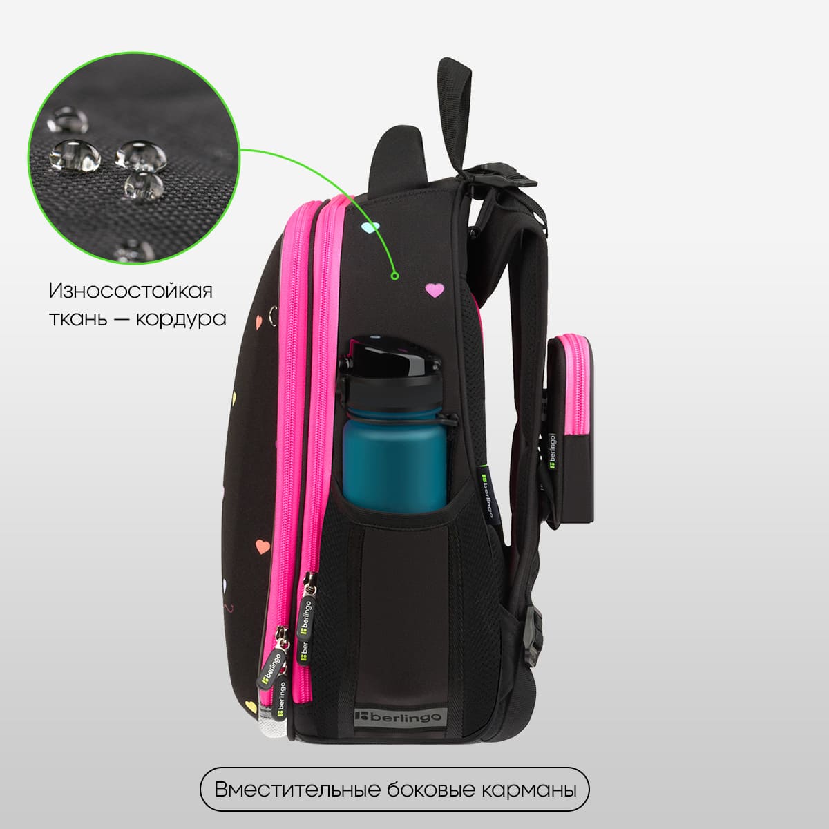 Ранец Berlingo Expert "Love Yourself" 37*28*16см, 2 отделения, 2 кармана, анатомическая спинка
