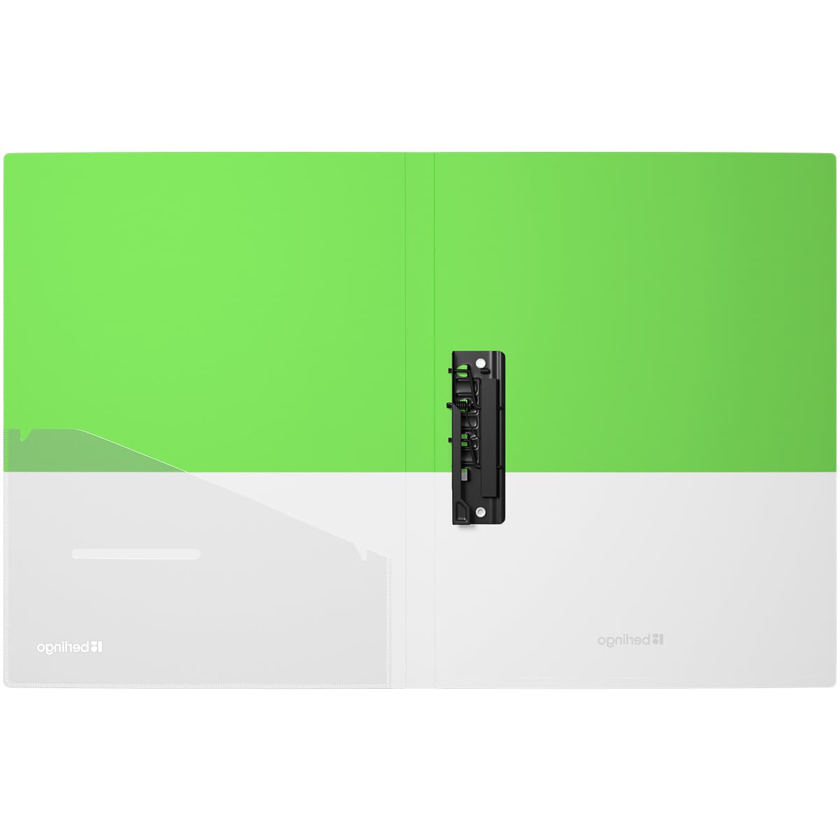 Папка с зажимом Berlingo "Semicolor" А4, 17мм, 700мкм, салатовая, с внутр. карманом, софт-тач