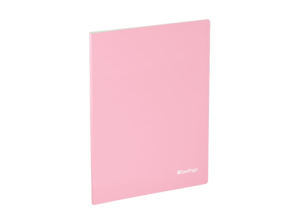 Папка с 10 вкладышами Berlingo "Haze", 9мм, 600мкм, с внутр. карманом, софт-тач, ассорти