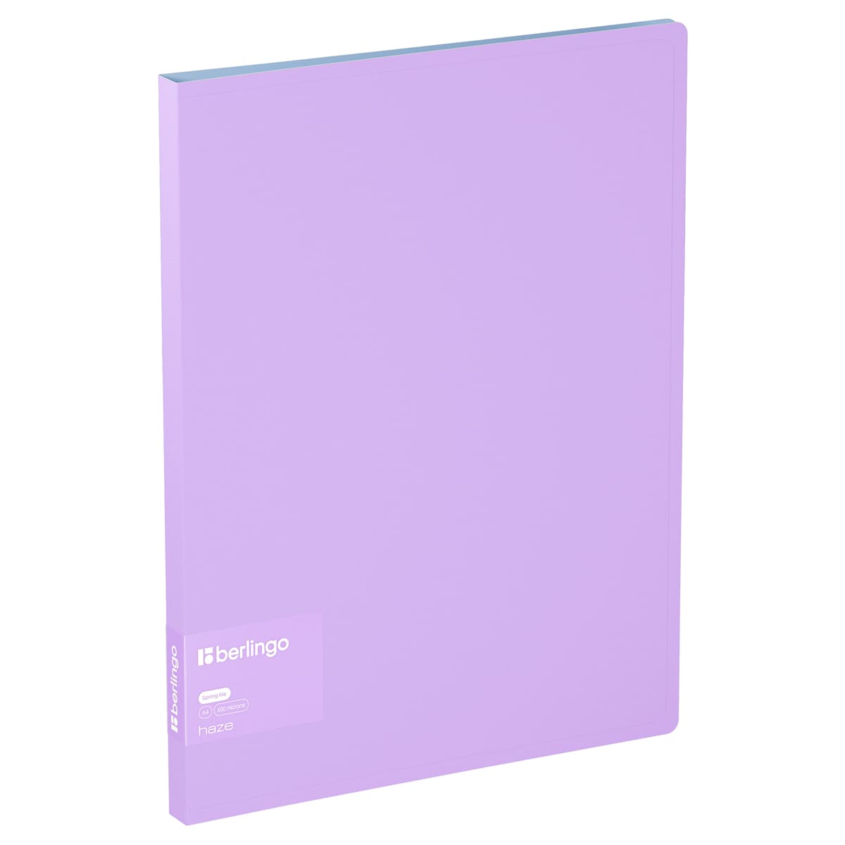 Папка с пружинным скоросшивателем Berlingo "Haze", 17мм, 600мкм, с внутр. карманом, сиреневая, софт-тач