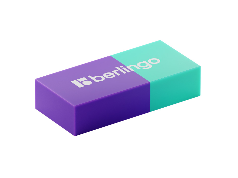 Ластик Berlingo "Envy", прямоугольный, термопластичная резина, 45*21*11мм