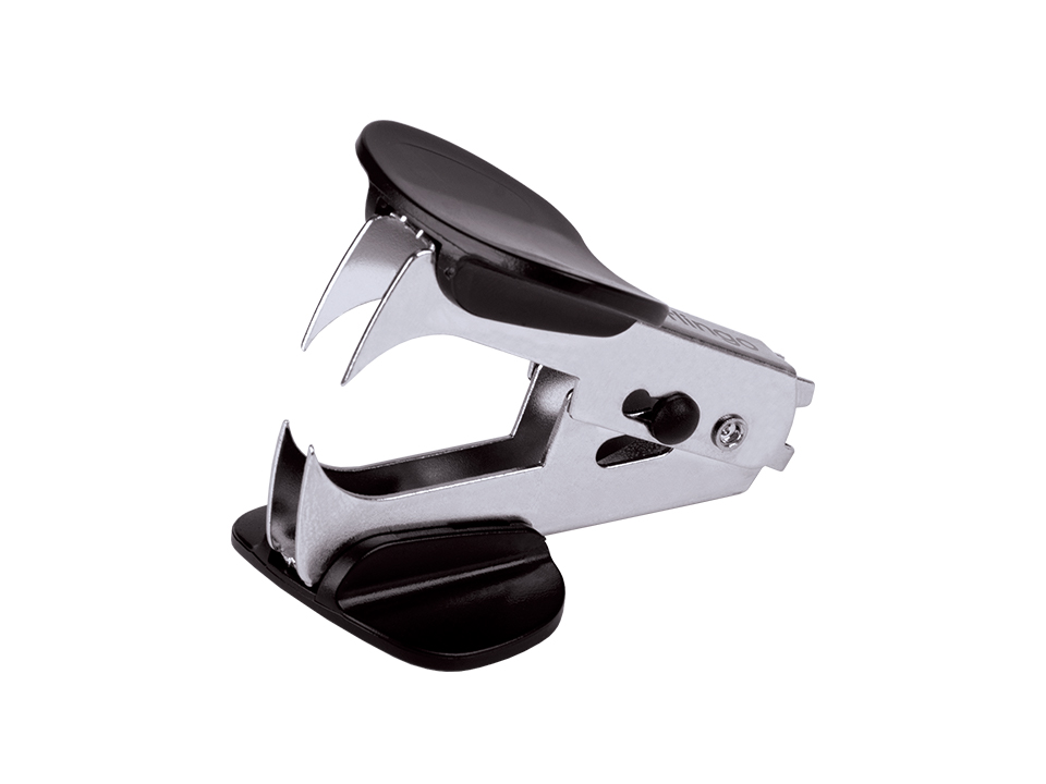 Антистеплер Berlingo "Blitz", с фиксатором, черный