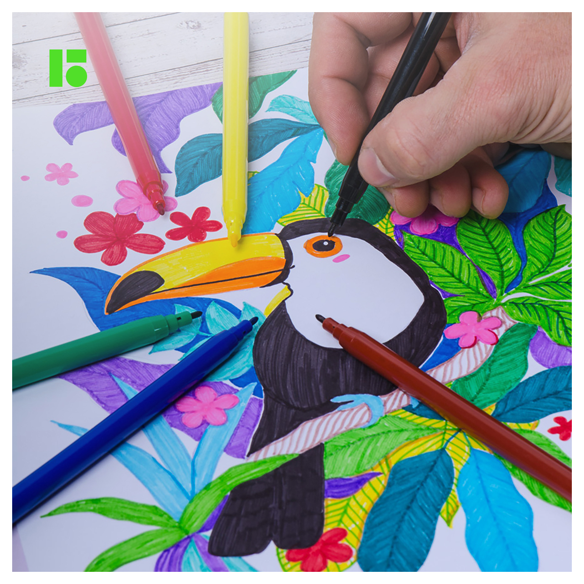 Фломастеры Berlingo "Жил-был кот", 18цв., смываемые, блистер