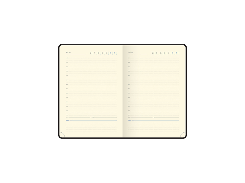 Ежедневник недатированный, А5, 160л., кожзам, Berlingo "Haze", голубой срез, розовый, с рисунком