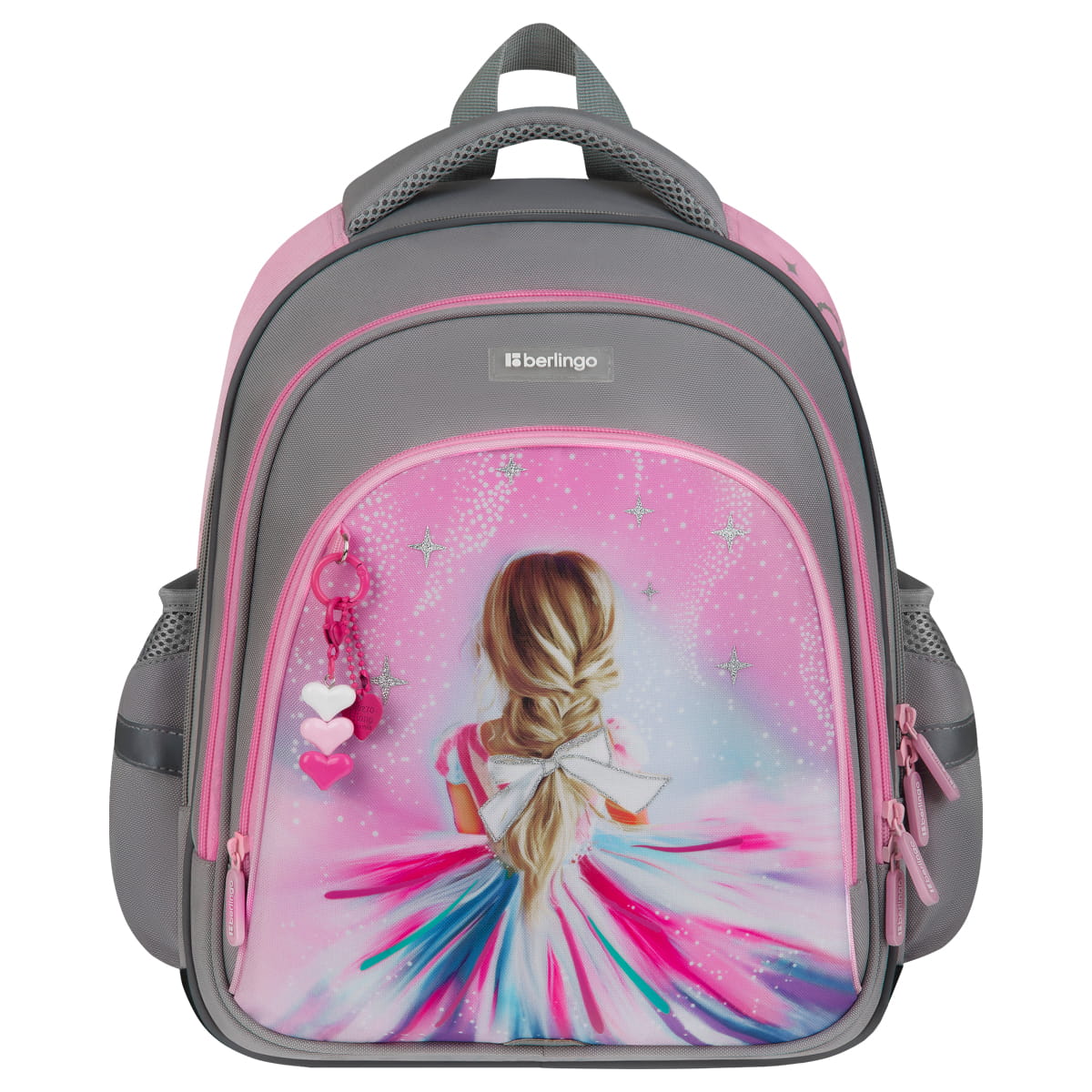 Рюкзак Berlingo OrthoFit "Charming Princess" 37*29*13,5см, 3 отделения, 2 кармана, эргономичная спинка