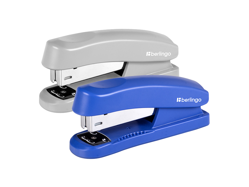 Степлер №24/6, 26/6 Berlingo "Universal" до 30л., пластиковый корпус, ассорти