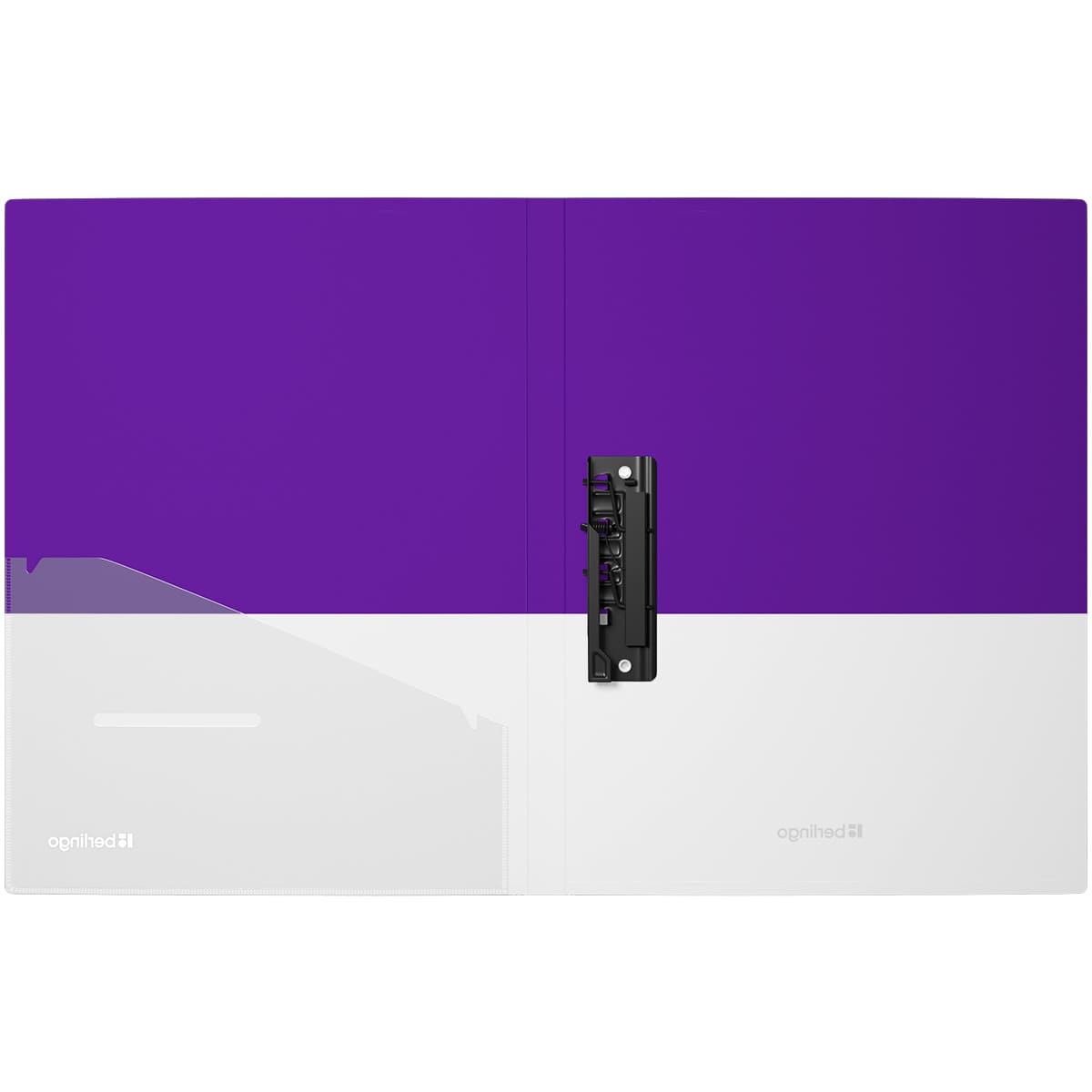 Папка с зажимом Berlingo "Semicolor" А4, 17мм, 700мкм, сиреневая, с внутр. карманом, софт-тач