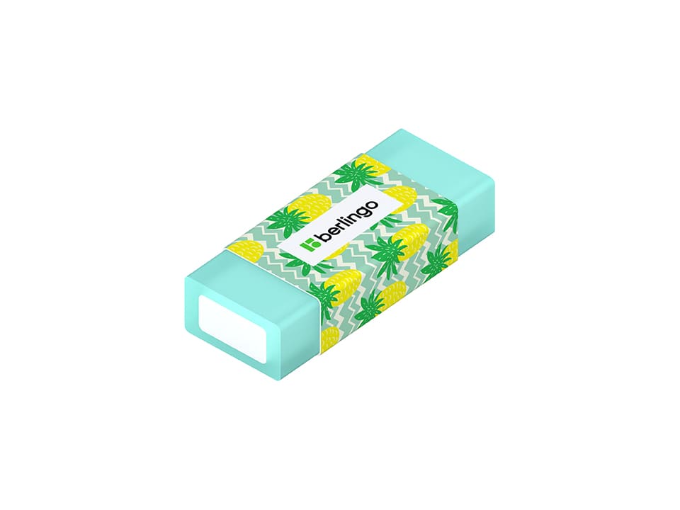 Ластик Berlingo "Funline. Fruits and Flowers", 4шт., прямоугольные, 50*20*11мм, блистер