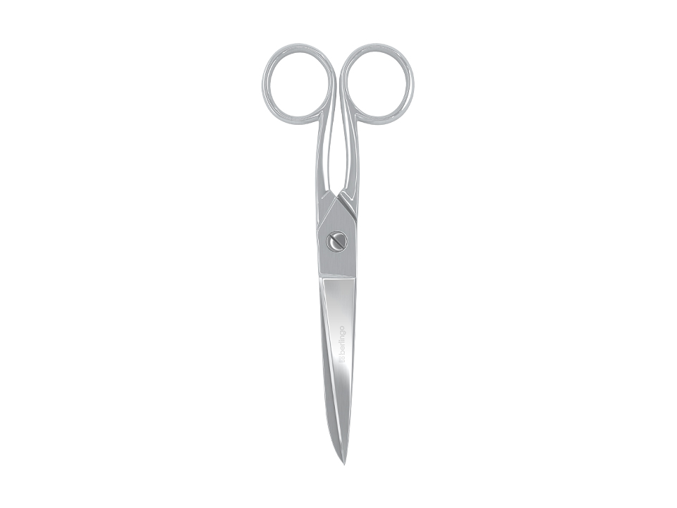 Ножницы цельнометаллические Berlingo "Steel&Style", 16см, европодвес