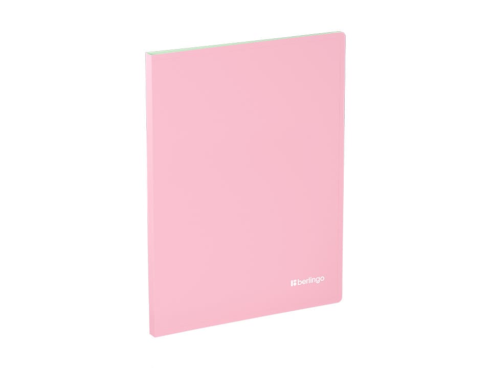 Папка с 20 вкладышами Berlingo "Haze", 14мм, 600мкм, с внутр. карманом, софт-тач, ассорти