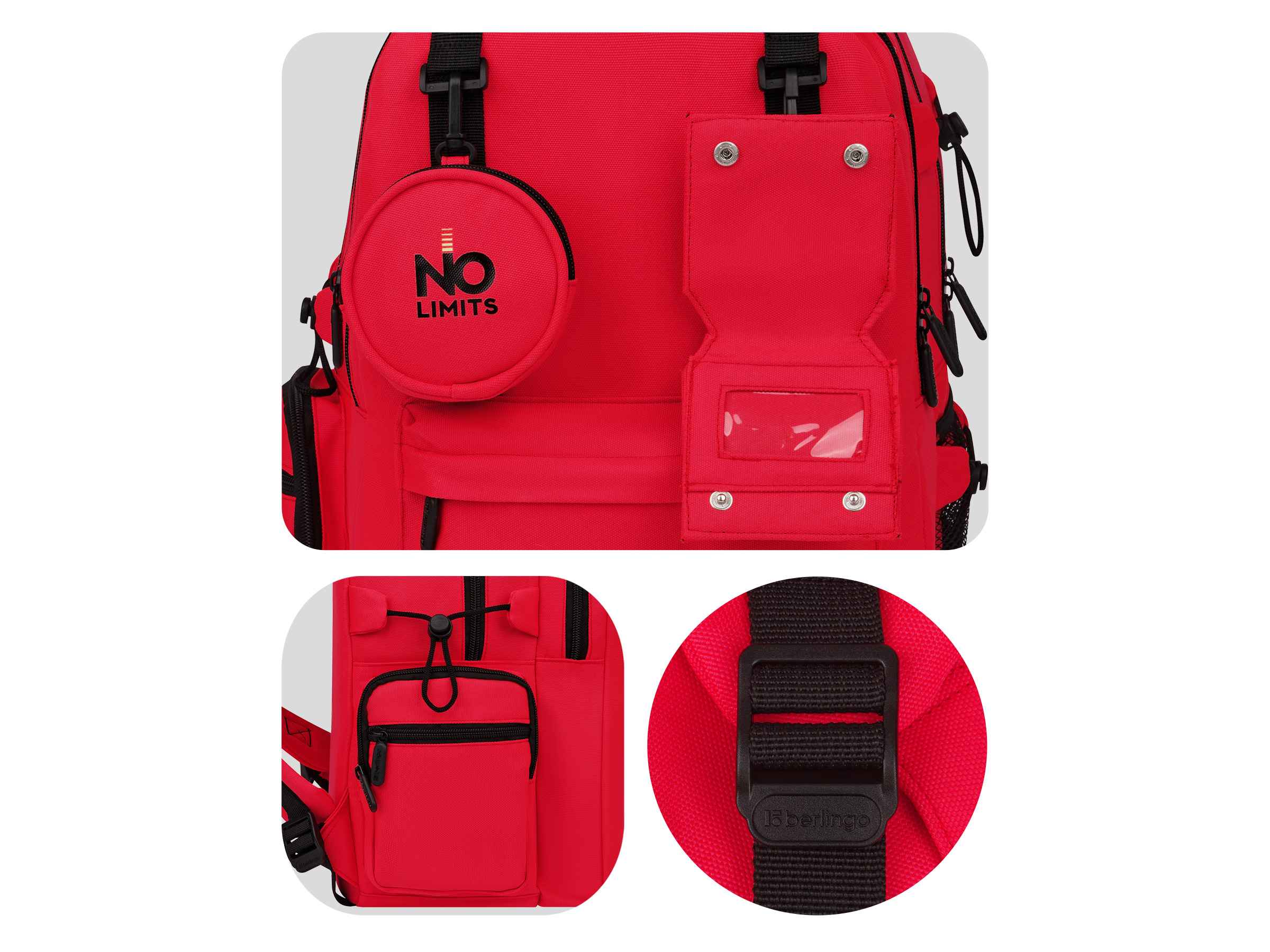 Рюкзак Berlingo Urban "Neon light" 41*29*13см, 2 отделения, 7 карманов, уплотненная спинка