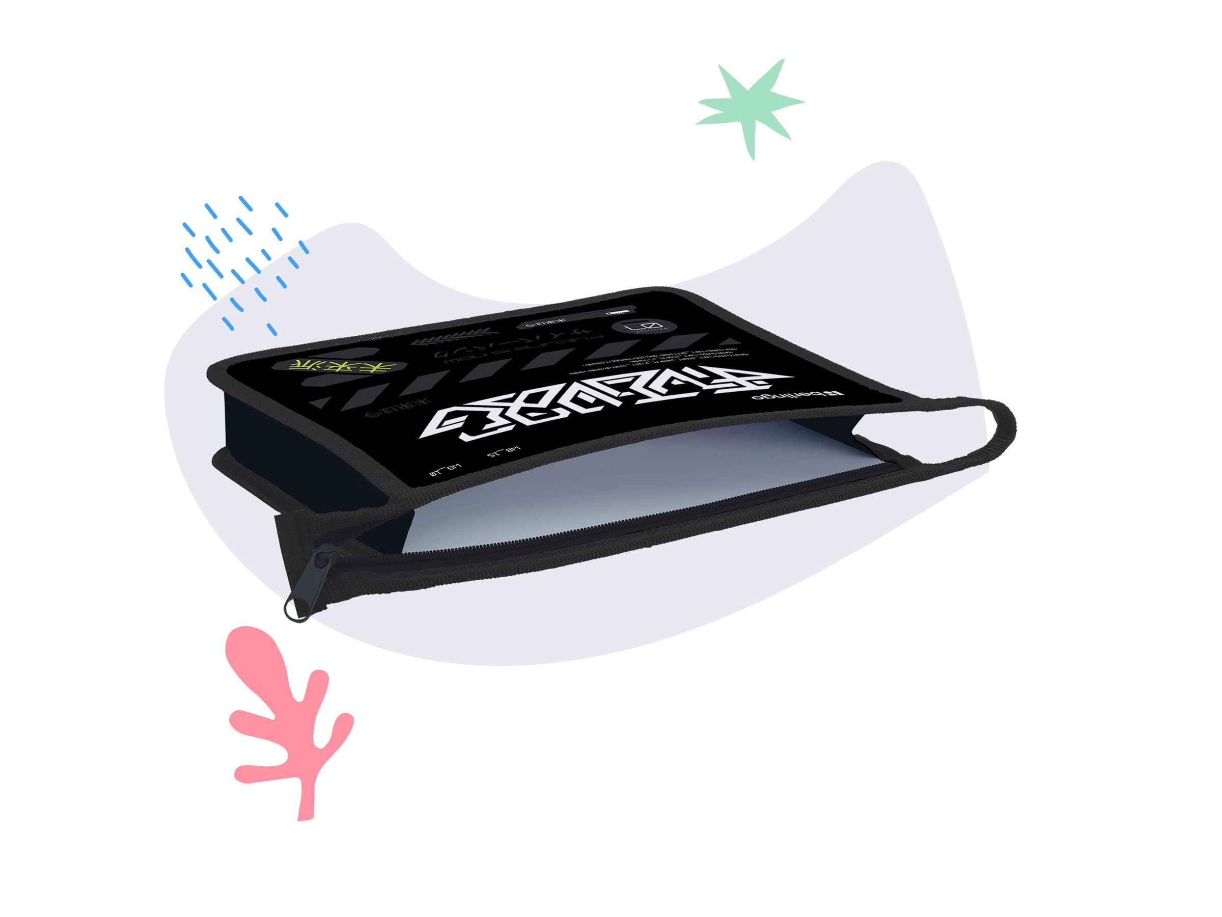 Папка для тетрадей 1 отделение, А5 Berlingo "Future is now", 240*205*40мм, пластик, на молнии