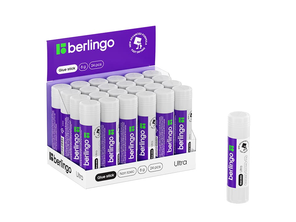 Клей-карандаш Berlingo "Ultra", 08г, ПВП