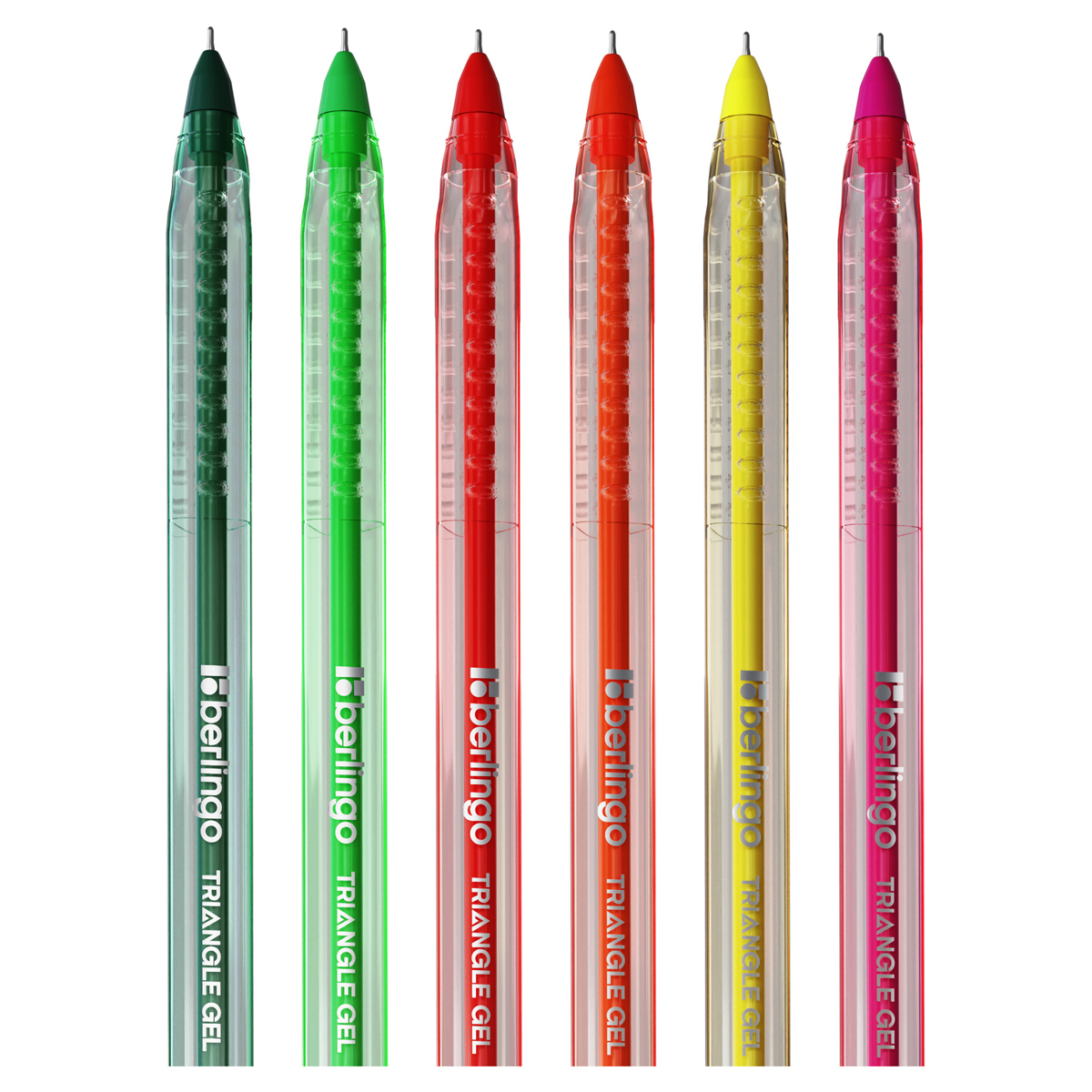 Набор гелевых ручек Berlingo "Triangle Gel" 10шт., 10цв., 0,5мм, корпус ассорти