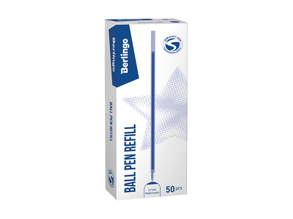 Стержень шариковый Berlingo "Starlight", "Funline" синий, 140мм, 0,7мм