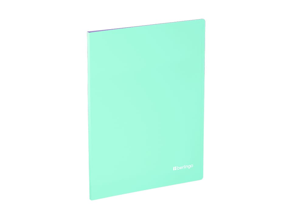 Папка с 10 вкладышами Berlingo "Haze", 9мм, 600мкм, с внутр. карманом, софт-тач, ассорти