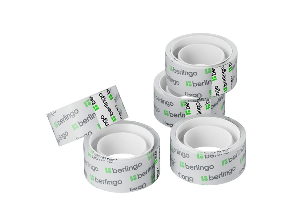 Клейкая лента 19мм*10м, Berlingo, прозрачная