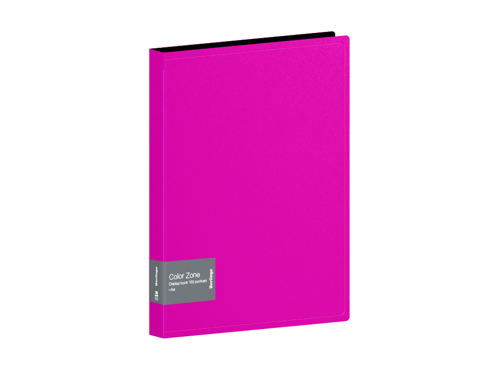 Папка со 100 вкладышами Berlingo "Color Zone", 30мм, 1000мкм, розовая