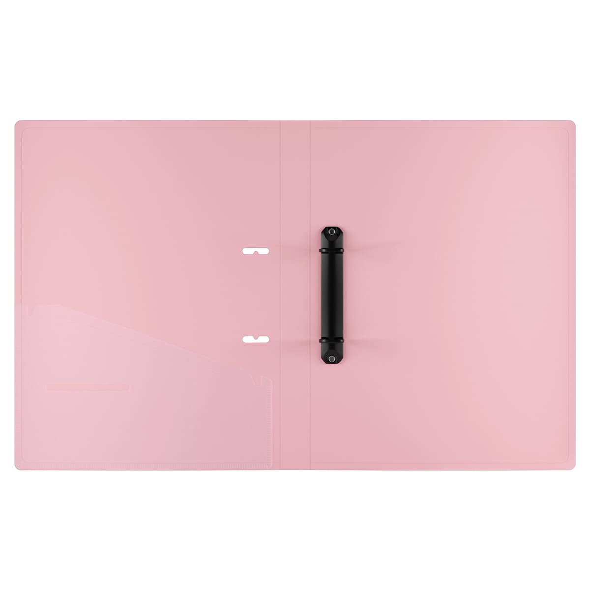 Папка на 2 кольцах Berlingo "Haze" А4, 24мм, 600мкм, D-кольца, с внутр. карманом, голубая, софт-тач