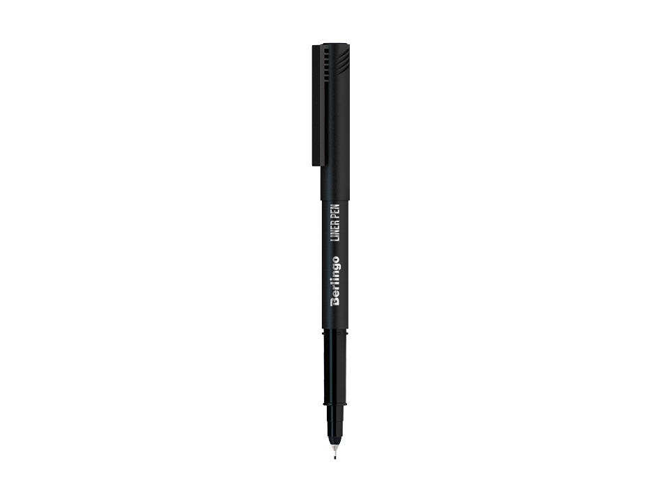 Ручка капиллярная Berlingo "Liner pen" черная, 0,4мм