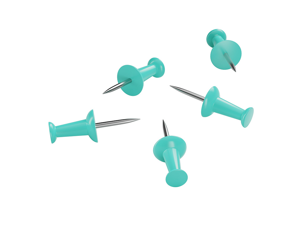 Кнопки силовые Berlingo, 50шт., цветные, ПВХ упак., европодвес, голубые