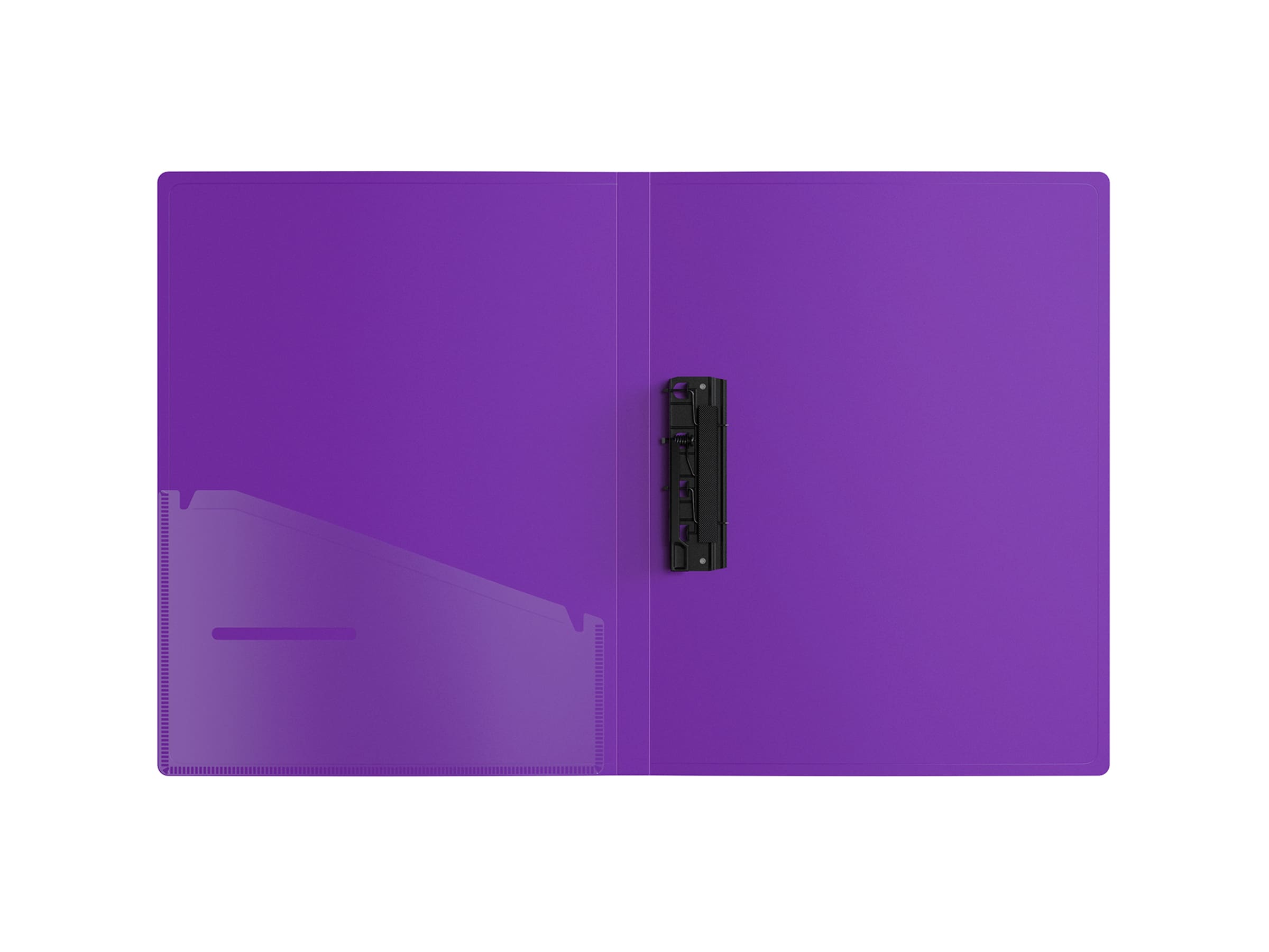 Папка с зажимом Berlingo "Your Way" А4, 17мм, 600мкм, фиолетовая, с внутр. карманом
