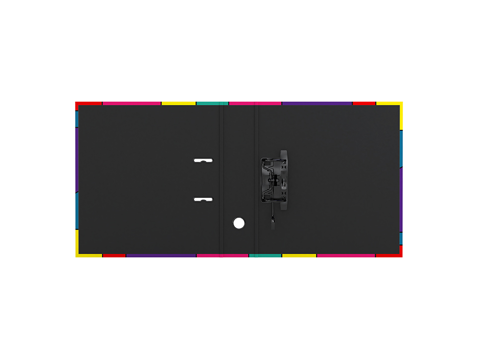 Папка-регистратор Berlingo "Color Block", 80мм, ламинированная, с рисунком