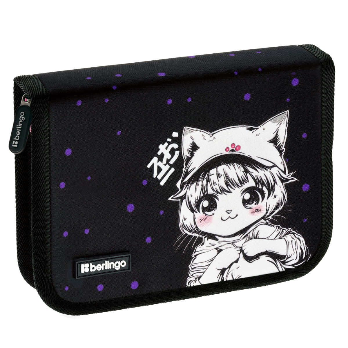 Пенал 1 отделение, 200*140*40 мм, Berlingo "Kawaii Dream", 1 дополнительная откидная секция, полиэстер