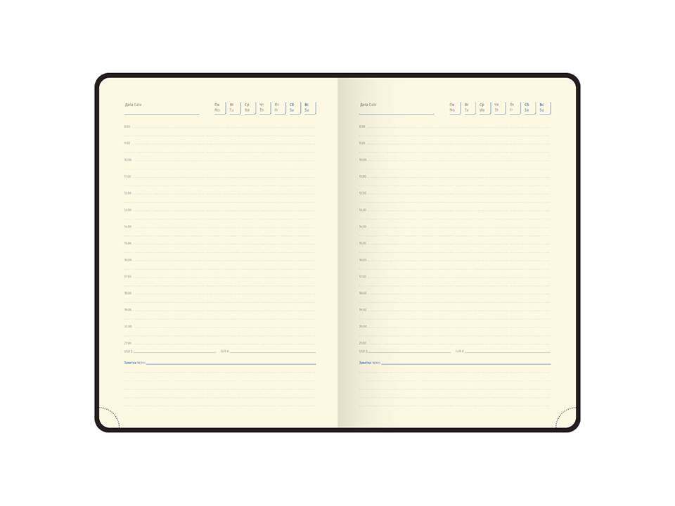 Ежедневник недатированный, А5, 160л., кожзам, Berlingo "Haze", мятный срез, сиреневый, с рисунком
