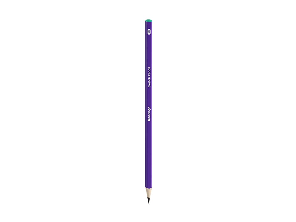 Карандаш ч/г Berlingo "Sketch Pencil" 2B, шестигранный, заточен.