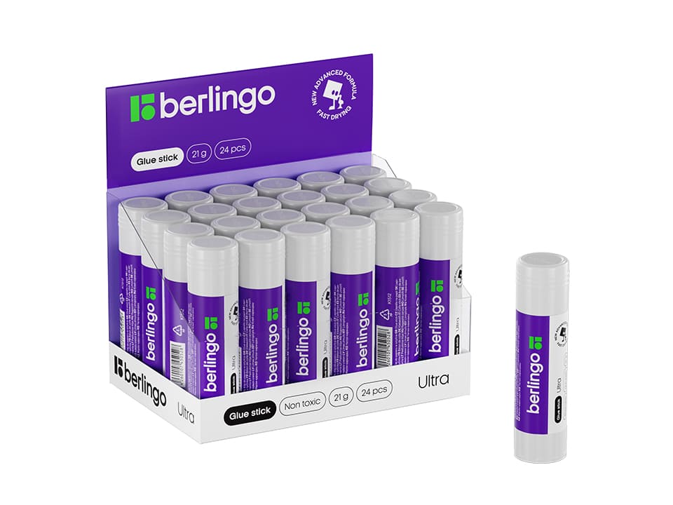 Клей-карандаш Berlingo "Ultra", 21г, ПВП