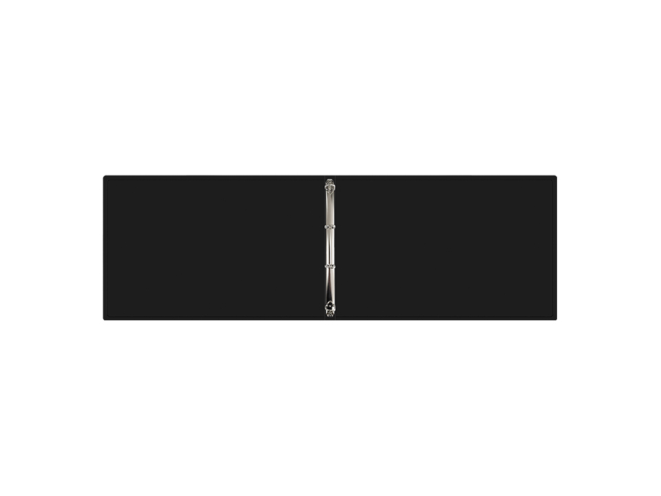 Папка на 4 кольцах Berlingo "Standard", А3, 27мм, 800мкм, горизонтальная, черная