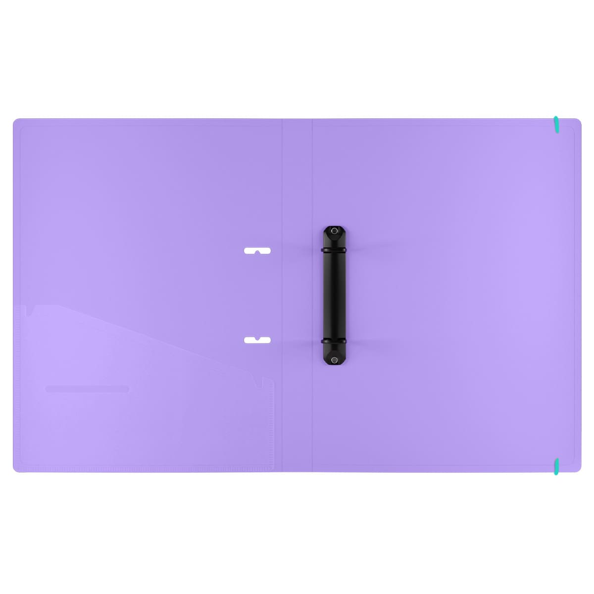 Папка на 2 кольцах Berlingo "Raze" А4, 24мм, 600мкм, D-кольца, с внутр. карманом, красная, софт-тач