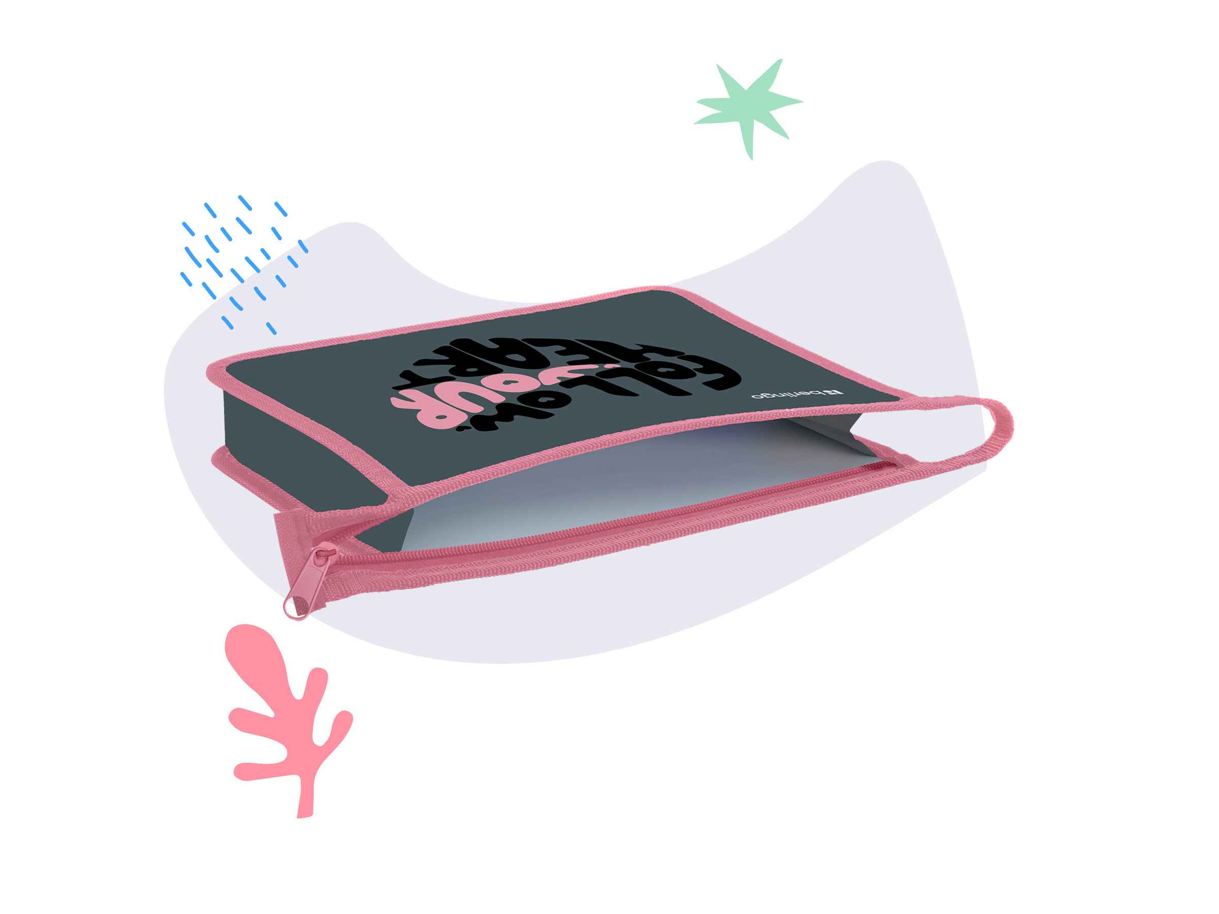 Папка для тетрадей 1 отделение, А5 Berlingo "Follow your heart", 240*205*40мм, пластик, на молнии