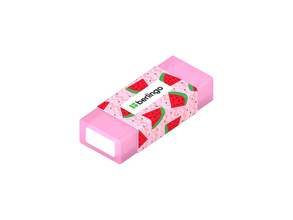 Ластик Berlingo "Funline. Fruits and Flowers", 4шт., прямоугольные, 50*20*11мм, блистер