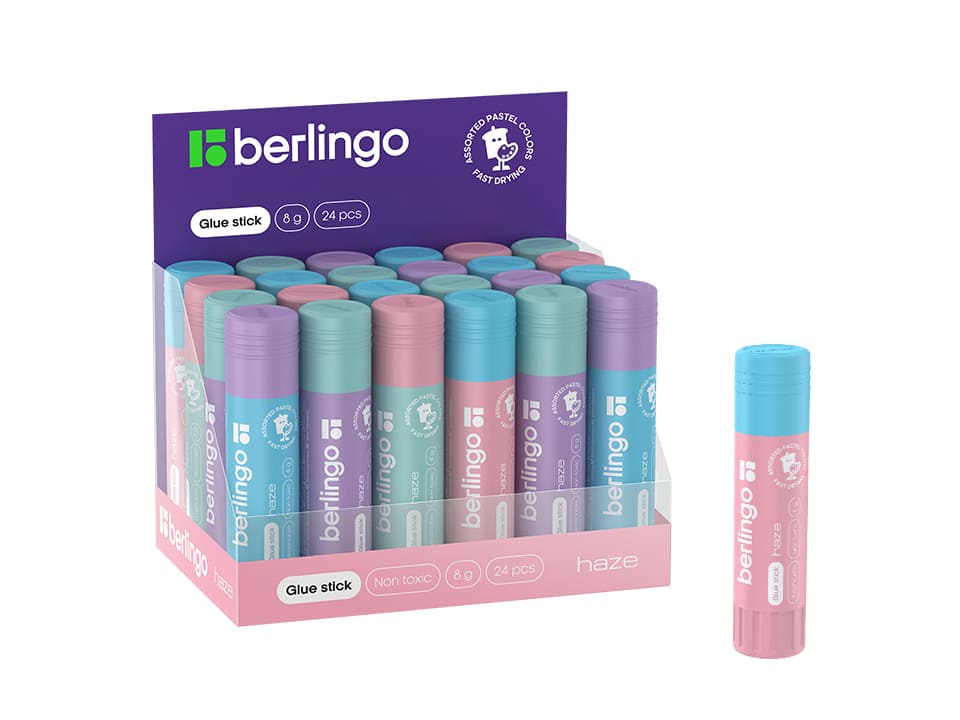 Клей-карандаш Berlingo "Haze", 08г, ПВП