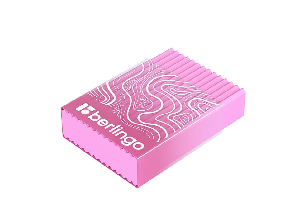 Ластик Berlingo "Gradient" прямоугольный, пластиковый кейс, Eco-Pvc, 45*32*11мм