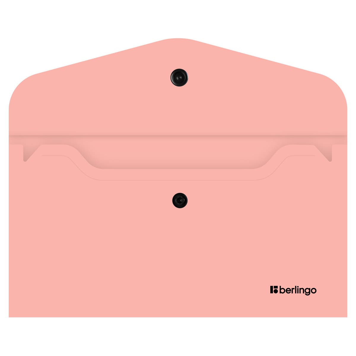 Папка-конверт на кнопке Berlingo "Instinct" С6, 200мкм, фламинго