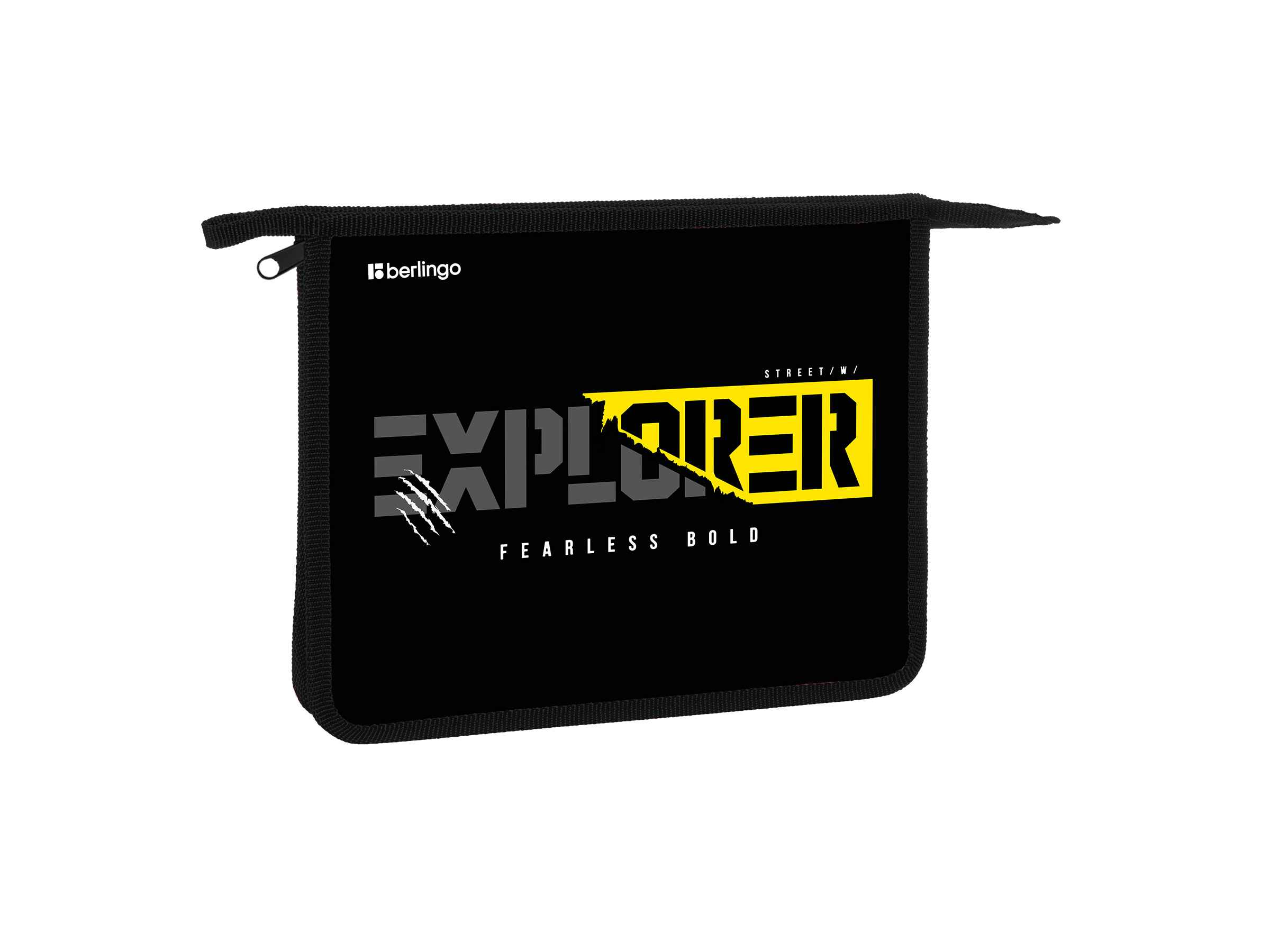 Папка для тетрадей 1 отделение, А5 Berlingo "Explorer", 240*205*40мм, пластик, на молнии